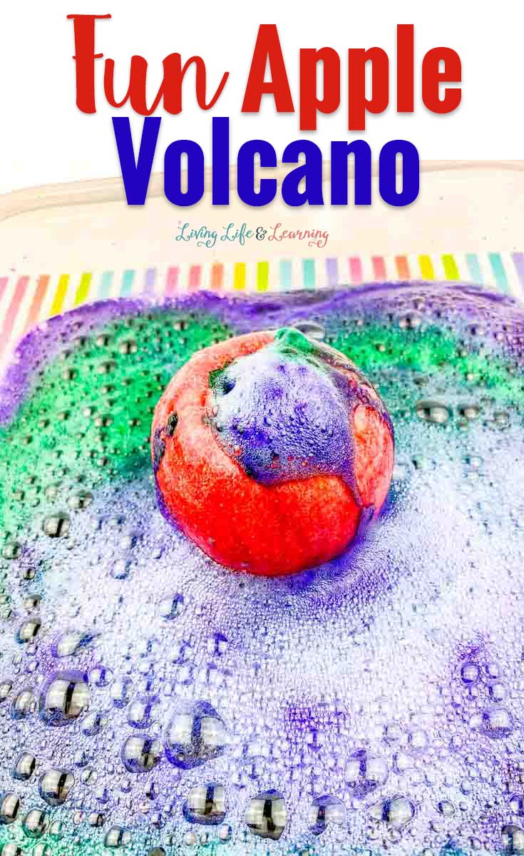 This fun fizzy apple volcano science experiment is a super-simple yet utterly amazing experiment for your young children. No special ingredients required and you can do it over and over again, as long as your supplies last.  Another STEAM activity that works for multiple topics and units. 