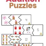 Christmas addition puzzles