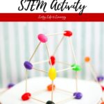 a photo of finished Jelly Bean STEM Activity