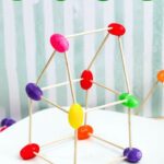 a photo of finished Jelly Bean STEM Activity
