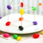 a photo of finished Jelly Bean STEM Activity
