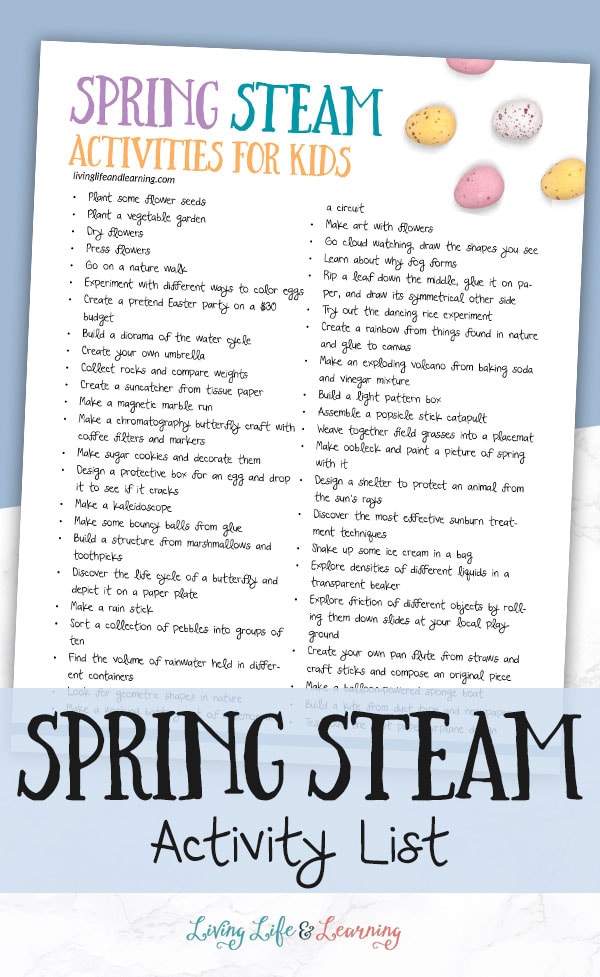 Spring STEAM Activities
