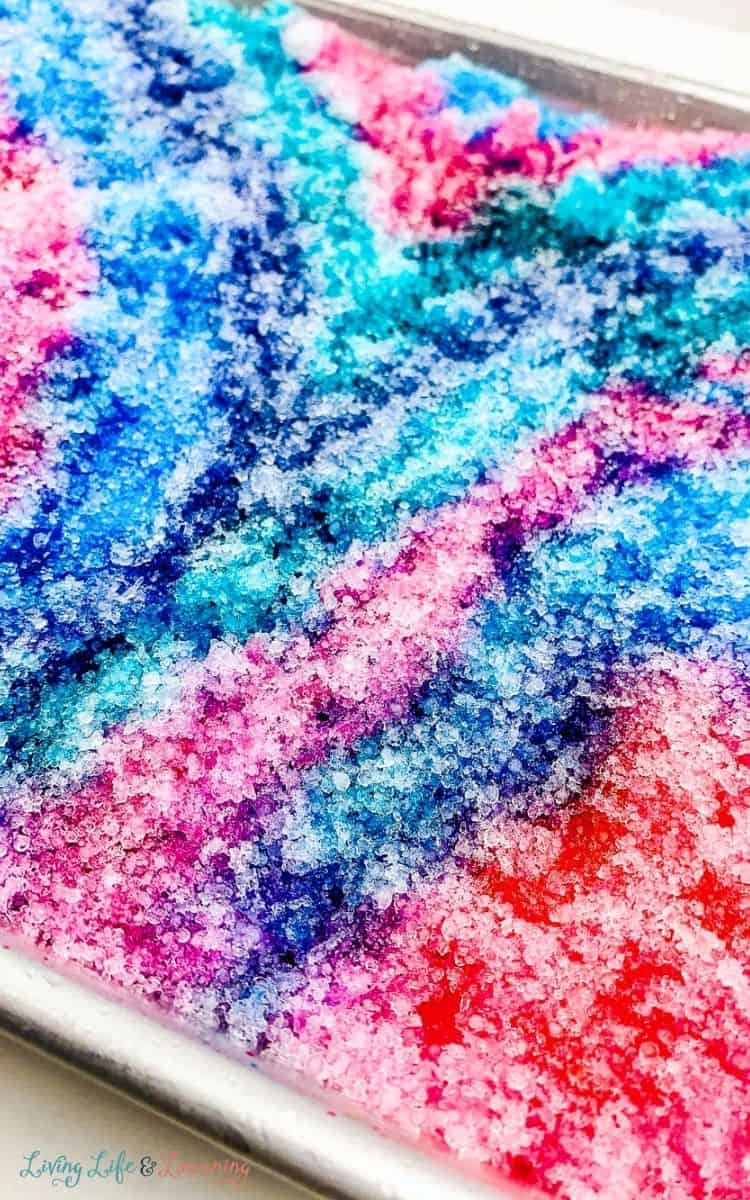 a photo of galaxy snow mixing activity