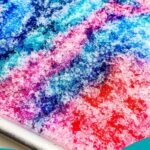 a photo of galaxy snow mixing activity