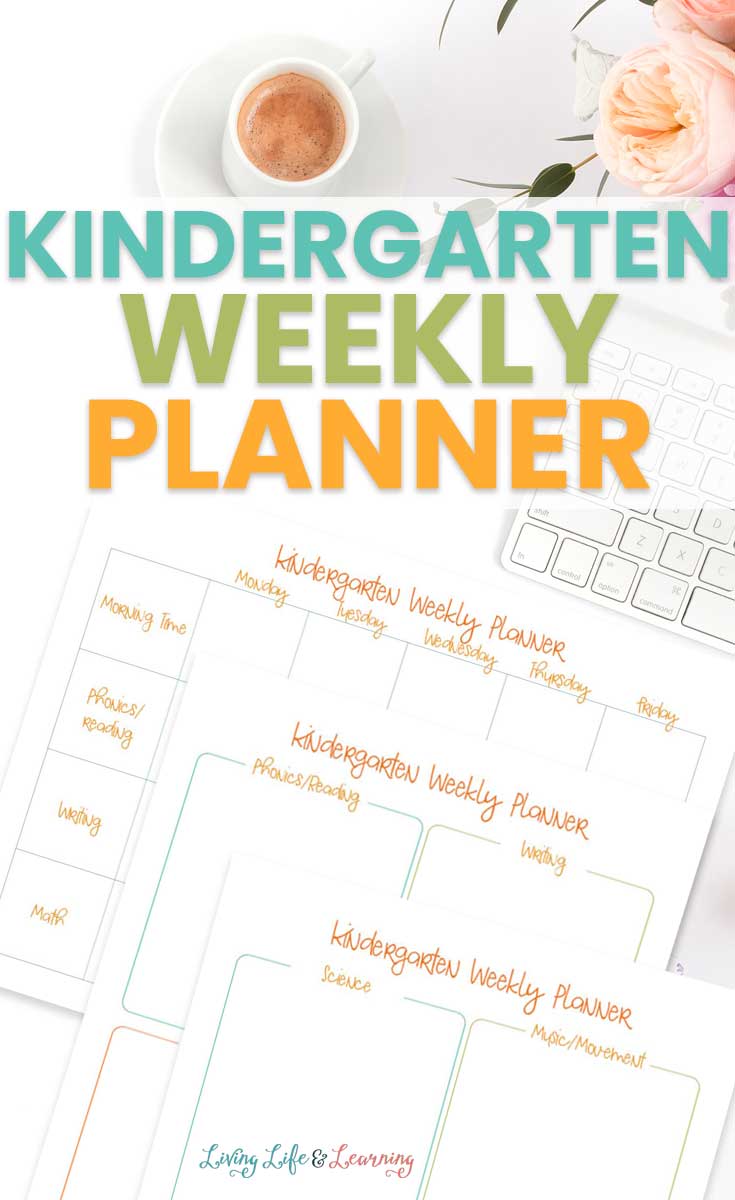 Weekly Planner for Kindergarten