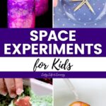 collage of Space Experiments for Kids