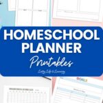 collage of Homeschool Planner Printables