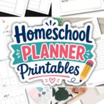 collage of Homeschool Planner Printables