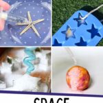collage of Space Experiments for Kids