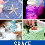 collage of Space Experiments for Kids