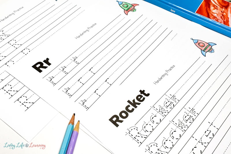 Space Writing Worksheets
