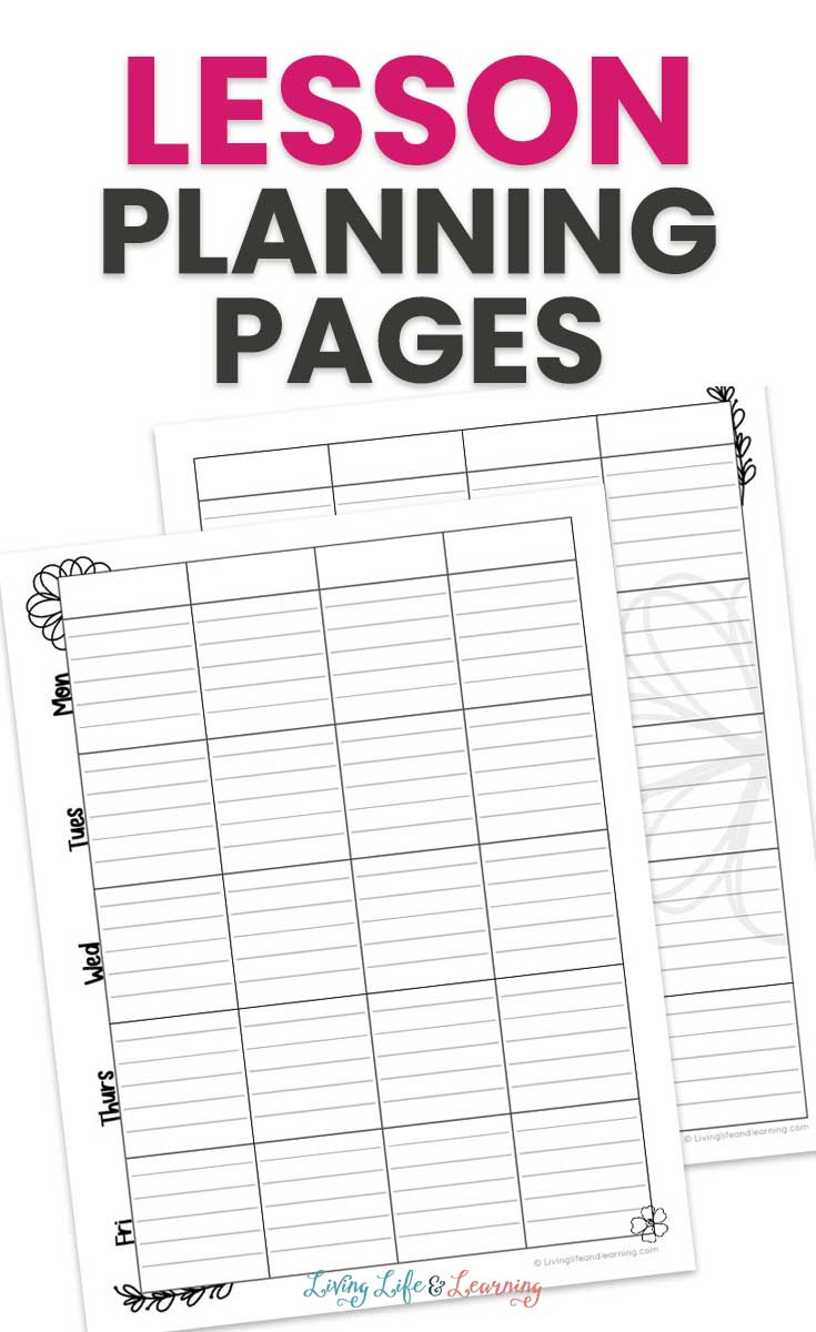 lesson planning pages 