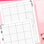 Lesson Planning Pages on a table