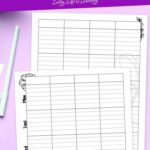 Lesson Planning Pages on a table