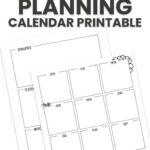 yearly planning calendar printable