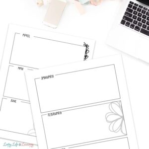 Yearly Planning Calendar Printable