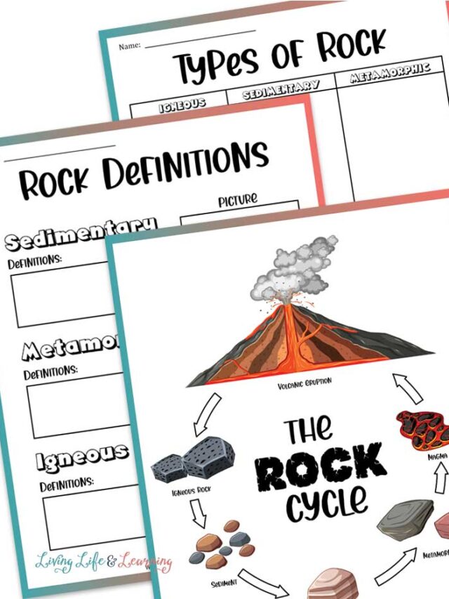 Types of Rocks Worksheets Story