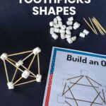 3D Marshmallow and toothpicks shapes