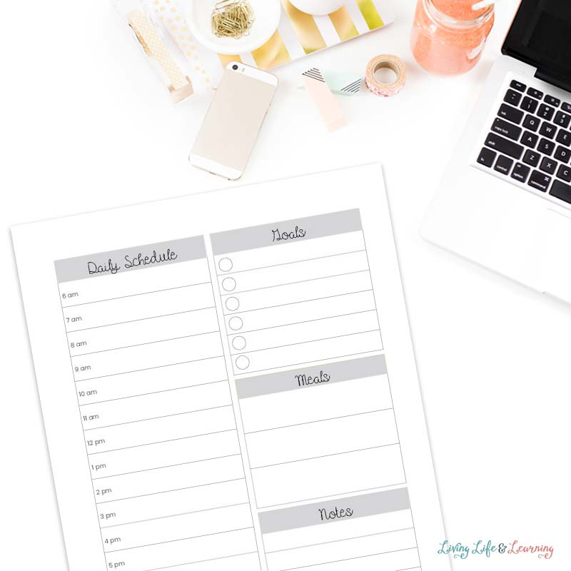Daily Planner printable