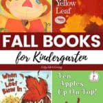 collage of Fun Fall Books for Kindergarten