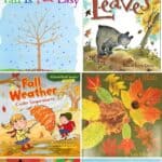 collage of Fun Fall Books for Kindergarten