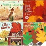 collage of Fun Fall Books for Kindergarten