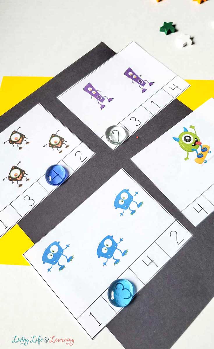 Monster counting cards