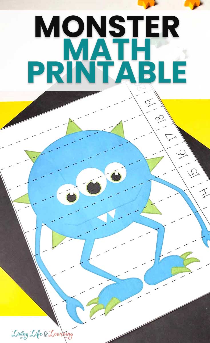 Monster Math Worksheets for Preschool