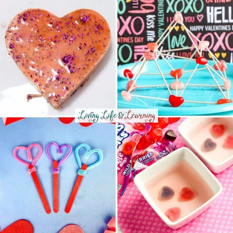 collage of Valentine's Day Activities for Kids