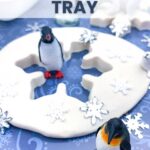 Polar Animals Play Dough Tray