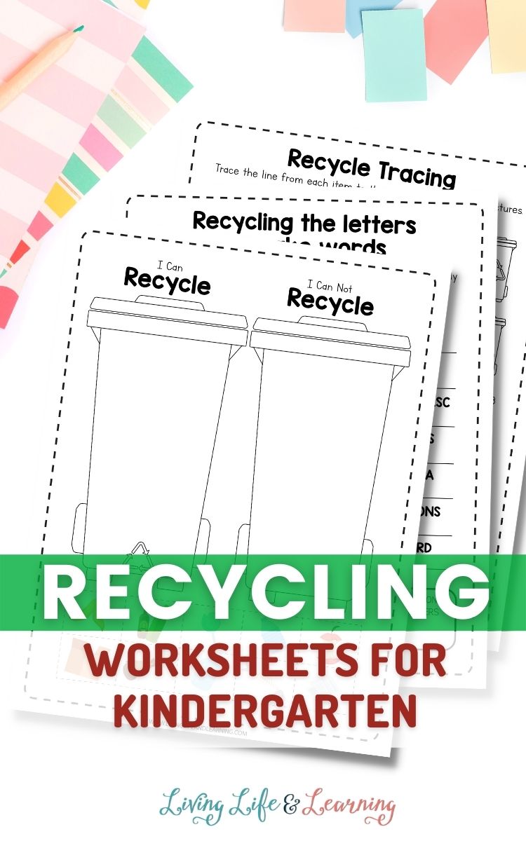 recycling worksheets for kindergarten 