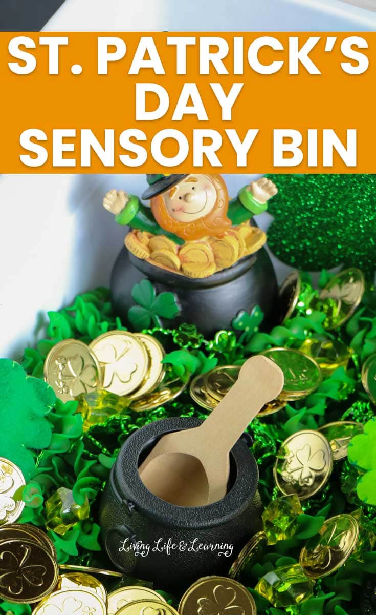St. Patrick's Day Sensory Bin 