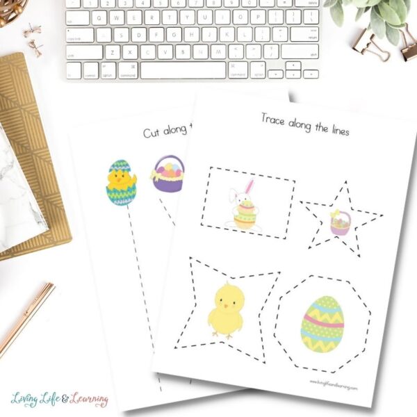 easter tracing worksheets