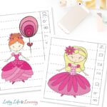Princess Counting Cards and Puzzles for Math Skills