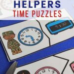 community helpers time puzzles