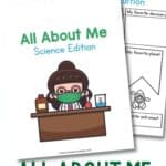 All About Me Worksheets Science Edition