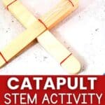 catapult stem activity with popsicle sticks