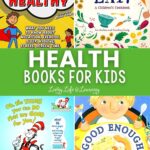 collage of health books for kids