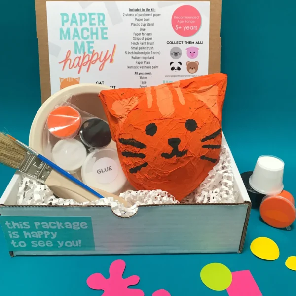 Cat Paper Mache Activity Kit
