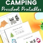 Camping Preschool Printables