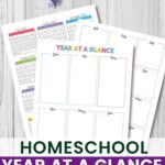 Homeschool Year At A Glance Printable