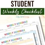 Homeschool Student Weekly Checklist