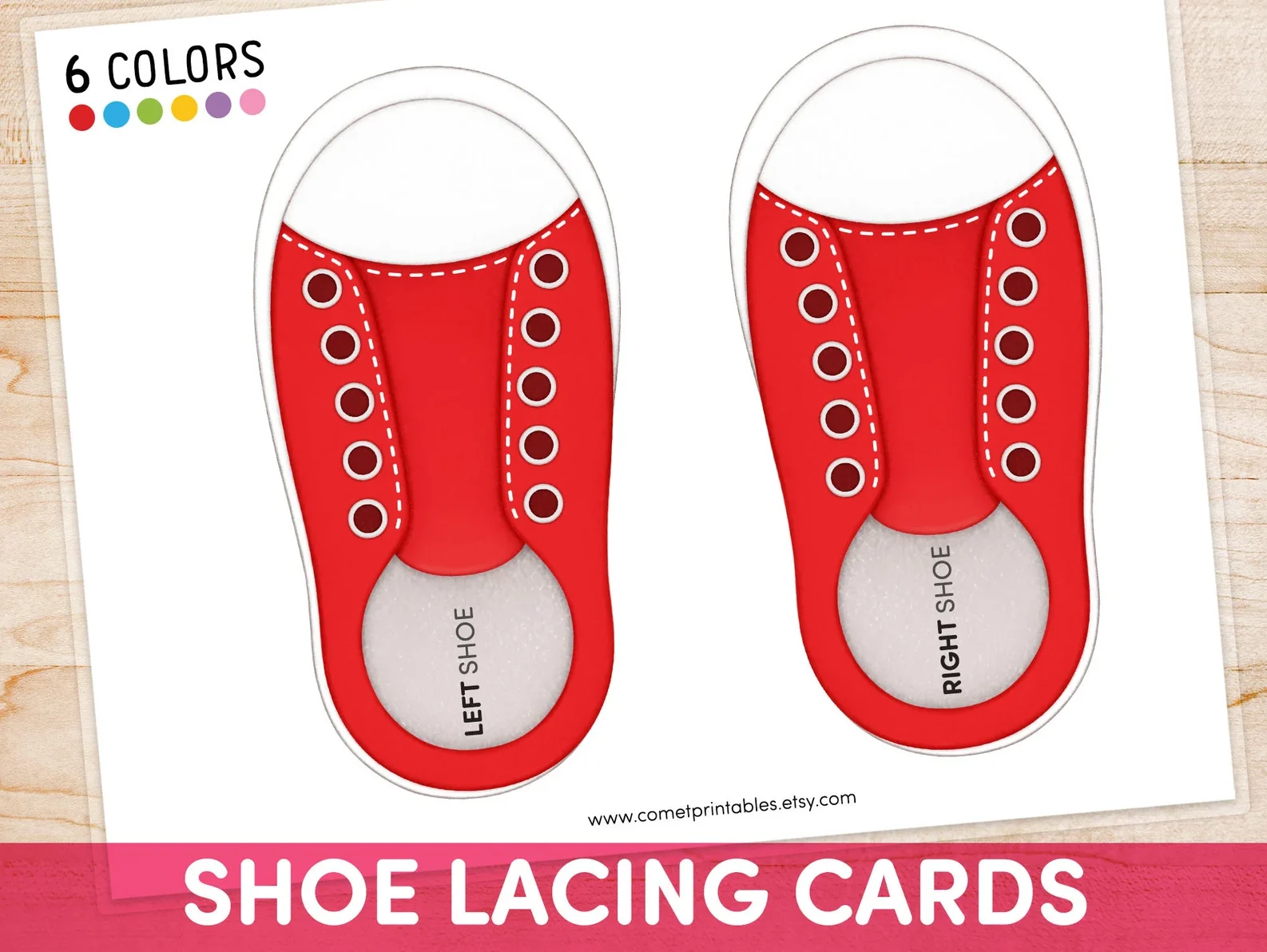 Shoe Lacing Cards