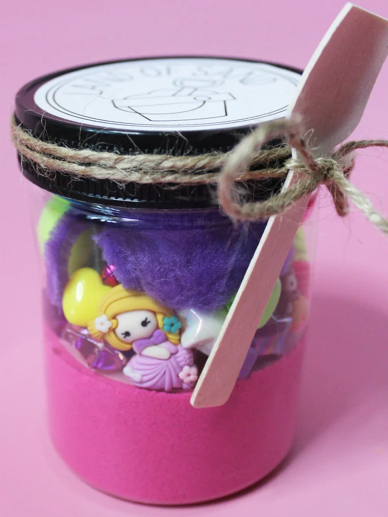Princess Kinetic Sand Sensory Jar