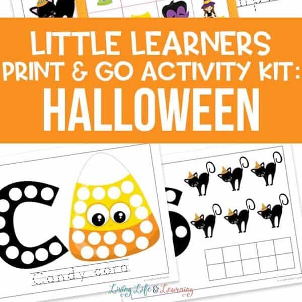 Little Learners Print & Go Activity Kit: Halloween
