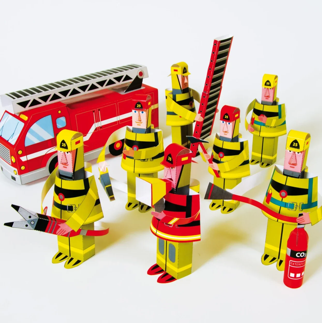 Firefighter DIY Paper Craft Kit