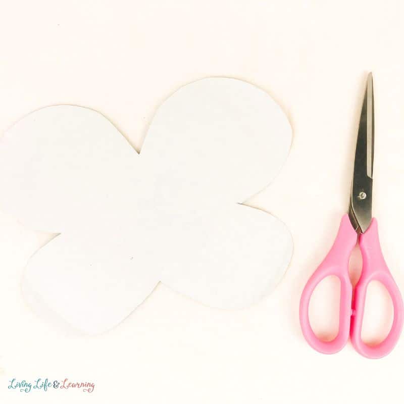 Butterfly Craft template and scissors