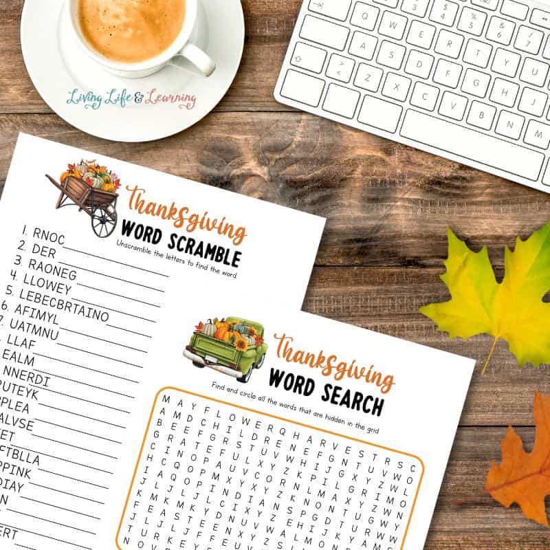 Thanksgiving Activity Worksheets