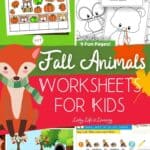 Fall Animal Worksheets for Kids