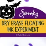 Spooky Dry Erase Floating Ink Experiment